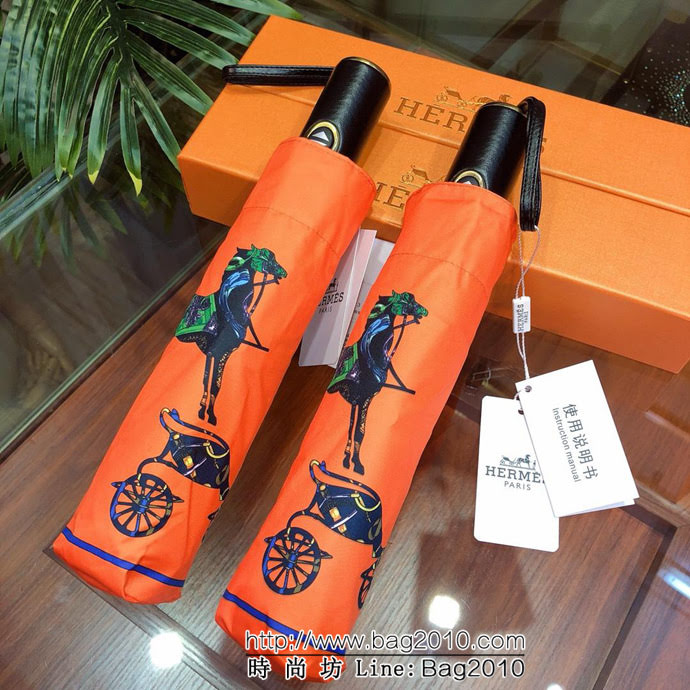 HERMES愛馬仕 年度最新火爆單品 極品H家自動傘 防雨防紫外線隔熱傘  sll1028